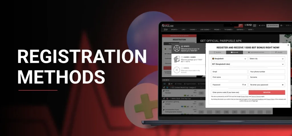 registration methods in casino